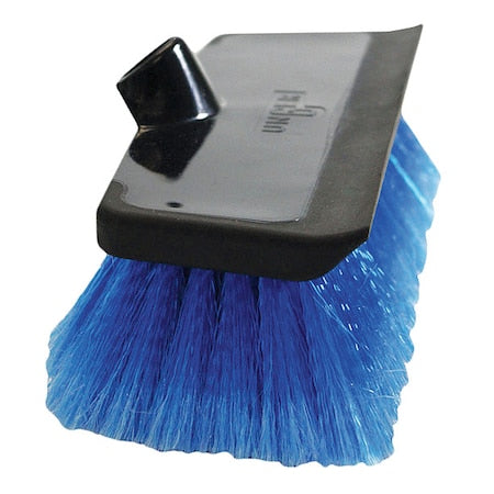 10 in W Soft Brush Head, Not Applicable L Handle, 4 in L Brush, Blue, Polypropylene, 4 in L Overall