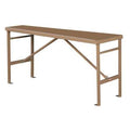 Work Table, Steel, 72-1/2" W, 36" Height, 750 lb., Folding