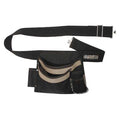 Tool Pouch, Tool Belt, Black, Polyester, 5 Pockets