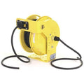 Cord Reel With Hand Lamp, Spring Retracted, Flying Lead, 12 AWG, Yellow Reel Color, 70 ft Length
