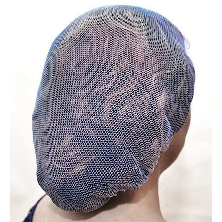 Hairnet, Nylon, 30 in Dia., Blue, XL, 1000 PK