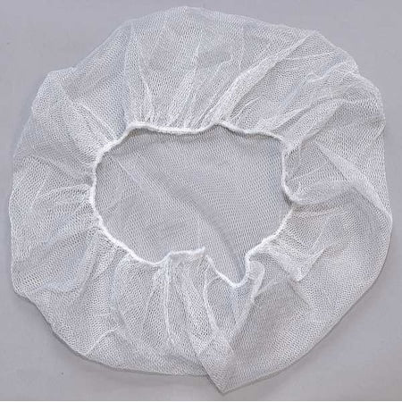 Hairnet, Nylon, 18 in Dia., White, S, 1000 PK