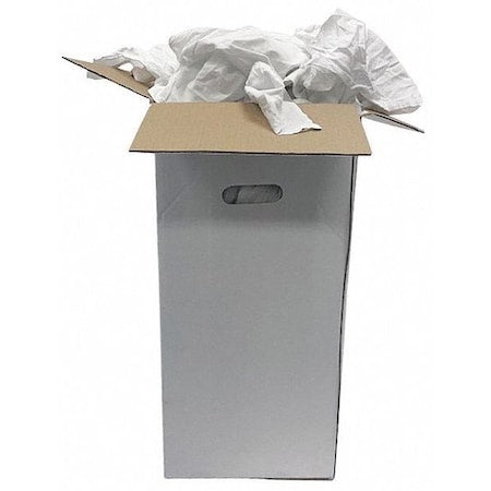 Recycled Cotton Sheeting Cloth Rag 50 lb. Varies Sizes, Assorted