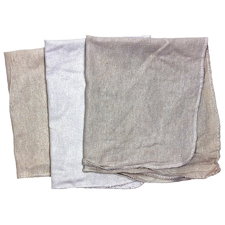 Recycled Cotton Flannel Cloth Rag 50 lb. Varies Sizes, White