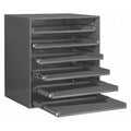 Heavy Duty Large Bearing Slide Rack, 6 Drawers, 20-5/16 in W x 15-7/8 in D x 21-7/8 in H, Steel, Gray