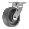 Swivel Plate Caster, CC Nylex, Gray, 6"", Number of Wheels: 1
