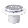 Shower Drain, Clamping, PVC, Plastic Lid