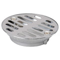 Shower Stall Strainer, Brass, SS Grid