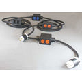 SOOW; Feed Through Stringer Extension Cord, 12 AWG, Indoor, 12/4, 8 Outlets, 5-20R, Black, Rubber