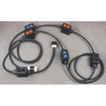 SOOW; Feed Through Stringer Extension Cord, 10 AWG, Indoor, 10/5, 12 Outlets, 5-20R, Black, Rubber