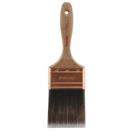 3" Flat Sash Firm, Nylon/Polyester Bristle, Paint Brush, Hardwood Handle