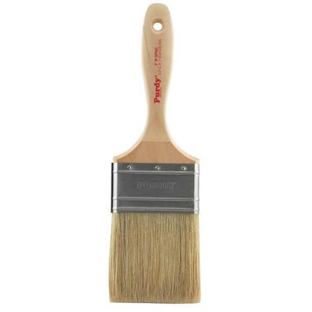3" Flat Sash Ultra Smooth, White China Bristle, Paint Brush, Hardwood Handle