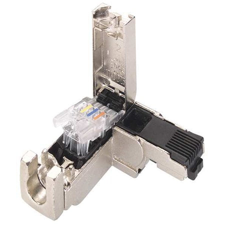 Connector, RJ45/90 Degree, 24AWG