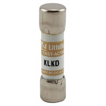 Midget Fuse, Fast-Acting, 2A, 600V AC, Non-Indicating, 100kA at 600V AC, 50kA at 600V DC