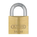 Padlock, Keyed Different, Standard Shackle, Rectangular Brass Body, Steel Shackle, 13/16 in W