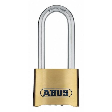Combination Padlock, Bottom, Black/Silver