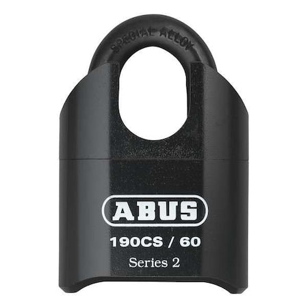 Combination Padlock, Bottom, Black/Silver