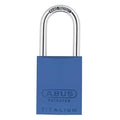 Padlock, Keyed Alike, Long Shackle, Rectangular Aluminum Body, Steel Shackle, 1 in W