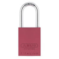 Padlock, Keyed Alike, Long Shackle, Rectangular Aluminum Body, Steel Shackle, 1 in W