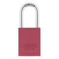 Padlock, Keyed Alike, Standard Shackle, Rectangular Aluminum Body, Steel Shackle, 1 in W
