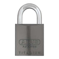 Padlock, Coreless, Long Shackle, Rectangular Aluminum Body, Steel Shackle, 1 in W