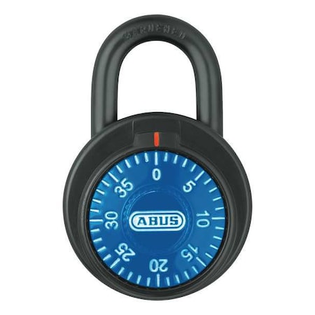 Combination Padlock, Front, Black/Silver
