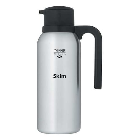 Creamer Carafe, Skim Imprint, 32 oz. Stainless Steel