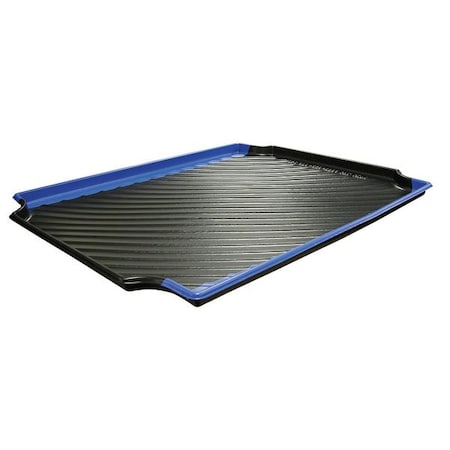 Containment Tray, Black w/Blue Stripe
