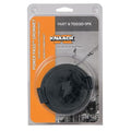 Grommet, 4 in. W, Rubber, Black