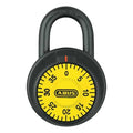 Combination Padlock, Front, Black/Silver