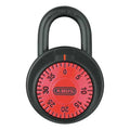 Combination Padlock, 2 in, Round, Black