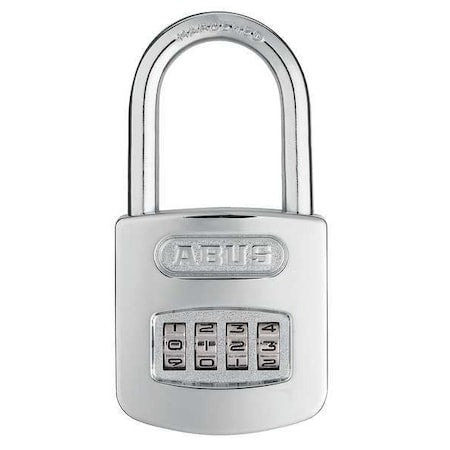 Combination Padlock, Front, Black/Silver