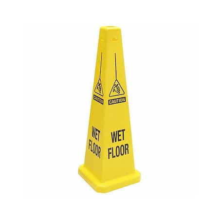 Warning System Floor Cone, 35 in H, Plastic, 77202