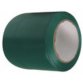 Floor Marking Tape, vinyl, No Legend, Green, 3 in W., 4 mil Thickness