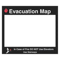 INSRT HLDR-ACRL-17.5WX15-RD/LUM EVAC MAP