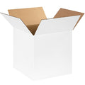 14 in x 14 in x 14 in Shipping Box, White, Corrugate, Single Wall, 32 ECT