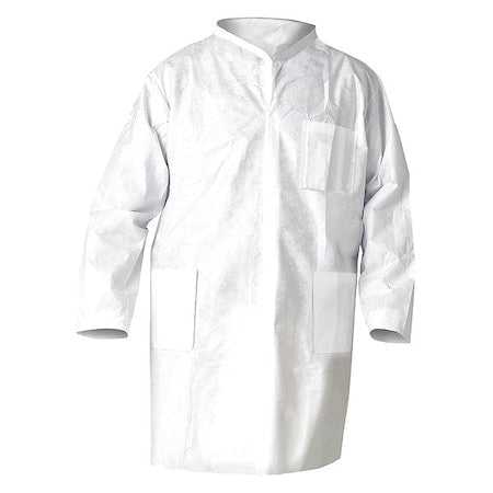 Lab Coat, SMS, 3 Pockets, Snaps, 25 PK