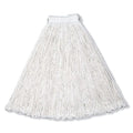 1 in String Wet Mop, 20 oz Dry Wt, Slide On Connection, Cut-End, White, Rayon, PK12, FGV41800WH00