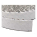 Reclosable Fastener, Rubber Adhesive, 75 ft, 2 in W, White