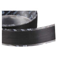 Reclosable Fastener, Rubber Adhesive, 75 ft, 1 in W, Black