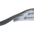 Reclosable Fastener, Rubber Adhesive, 75 ft, 1 in W, Silver