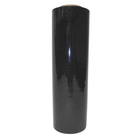Stretch Wrap, 18" W x 1500 ft. L, 80 ga, Cast Style, Black, Standard Duty