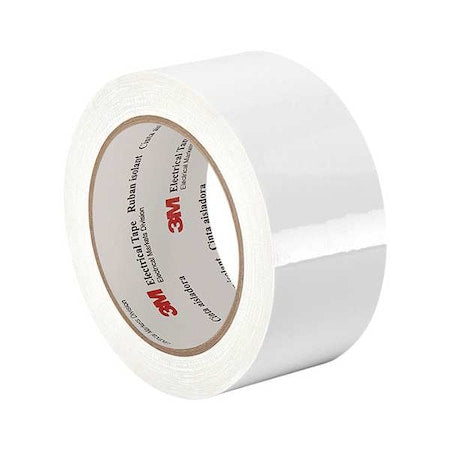 ElectricalTape, Polyester, Wht, 72ydL, 2inW