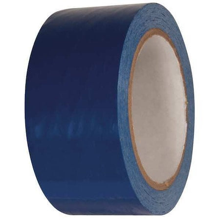 Floor Marking Tape, vinyl, No Legend, Blue, 2 in W., 2.4 mil Thickness