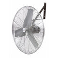 Standard Duty Industrial Fan, Ceiling, Wall Mount, 30 in Blade Dia, 115V, 3,415/5,300/7,185 cfm