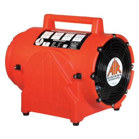 Conf. Space Fan, Axial, 1/3HP, 8 In., 115VAC