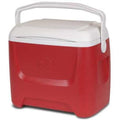 Chest Cooler, 28.0 qt. Cap., 18" L, Body Color: Red