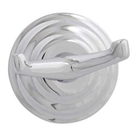Bathroom Hook, 2 Hook, 2-3/8In D, Chrome