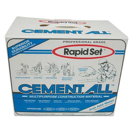Concrete Repair Compound, Box, Gray, Rapid Set