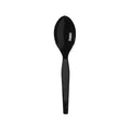 Disposable Spoon, Black, Medium Weight, PK1000